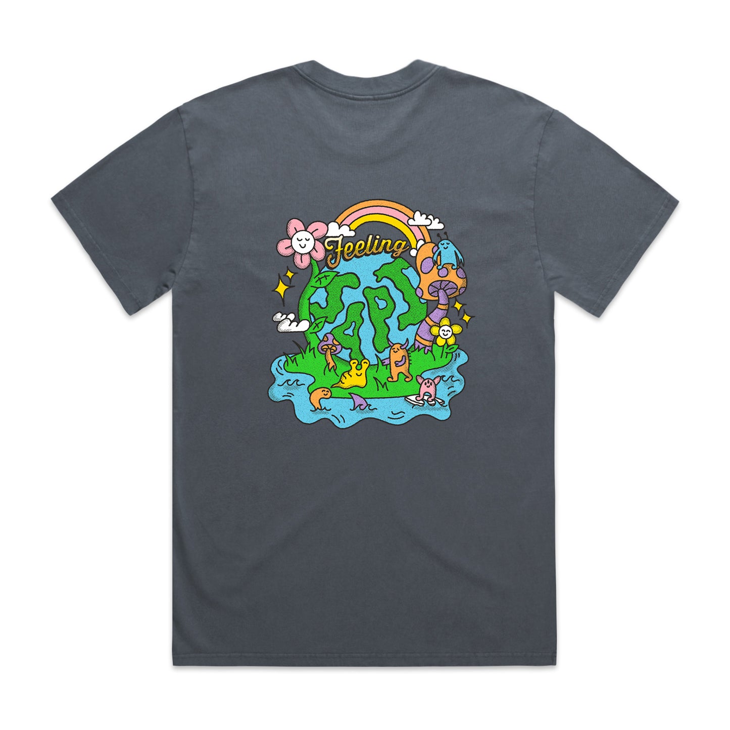 Planet Japi Over Size Faded T-Shirt