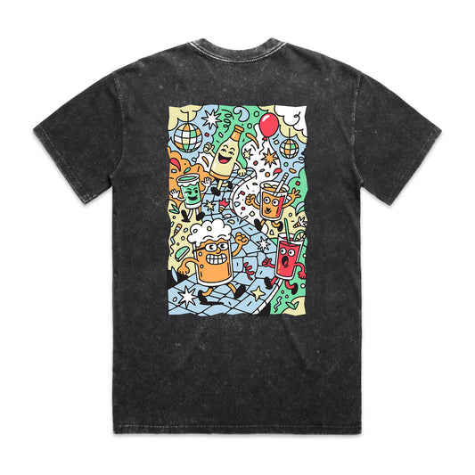 Cobbled Up Over Size T-Shirt