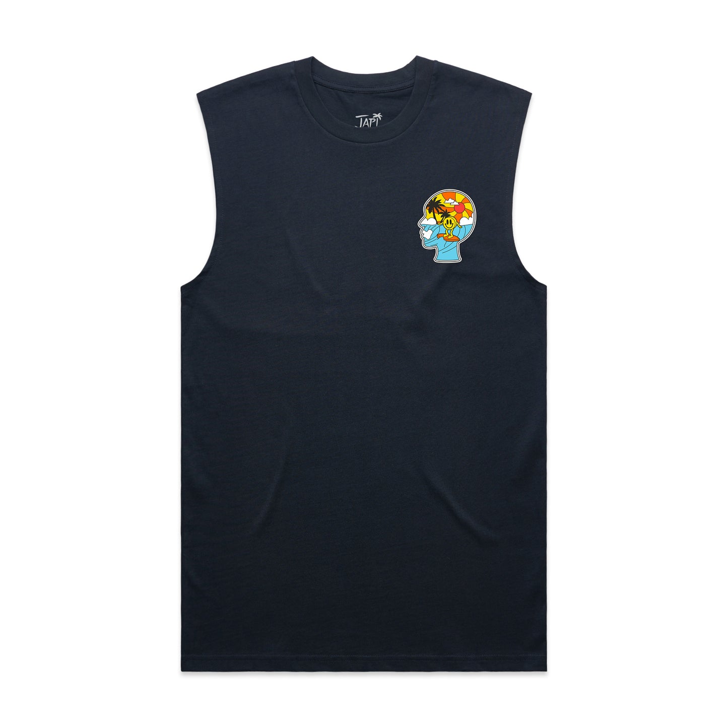 Escape To Japiness Sleeveless T-Shirt