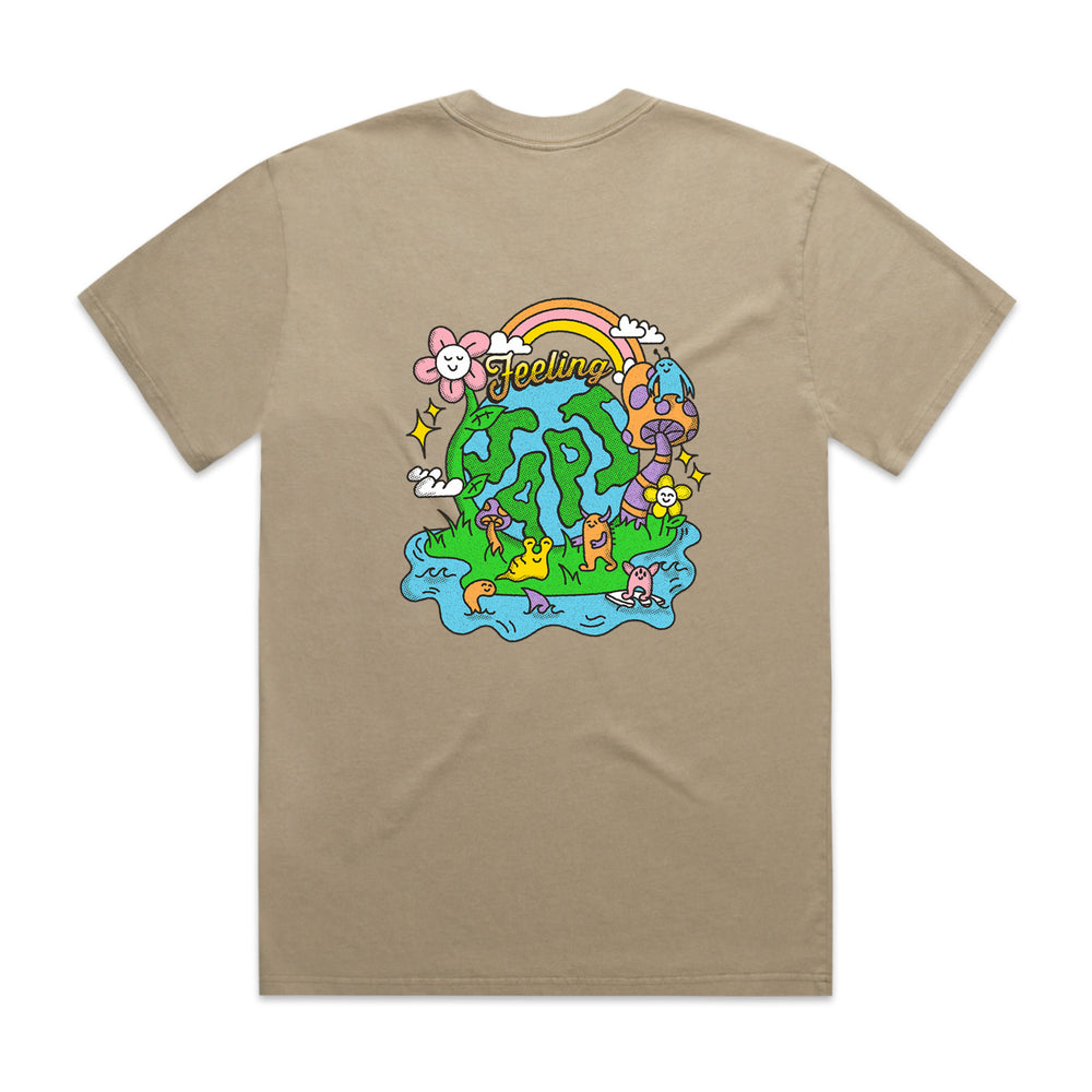 Planet Japi Over Size Faded T-Shirt