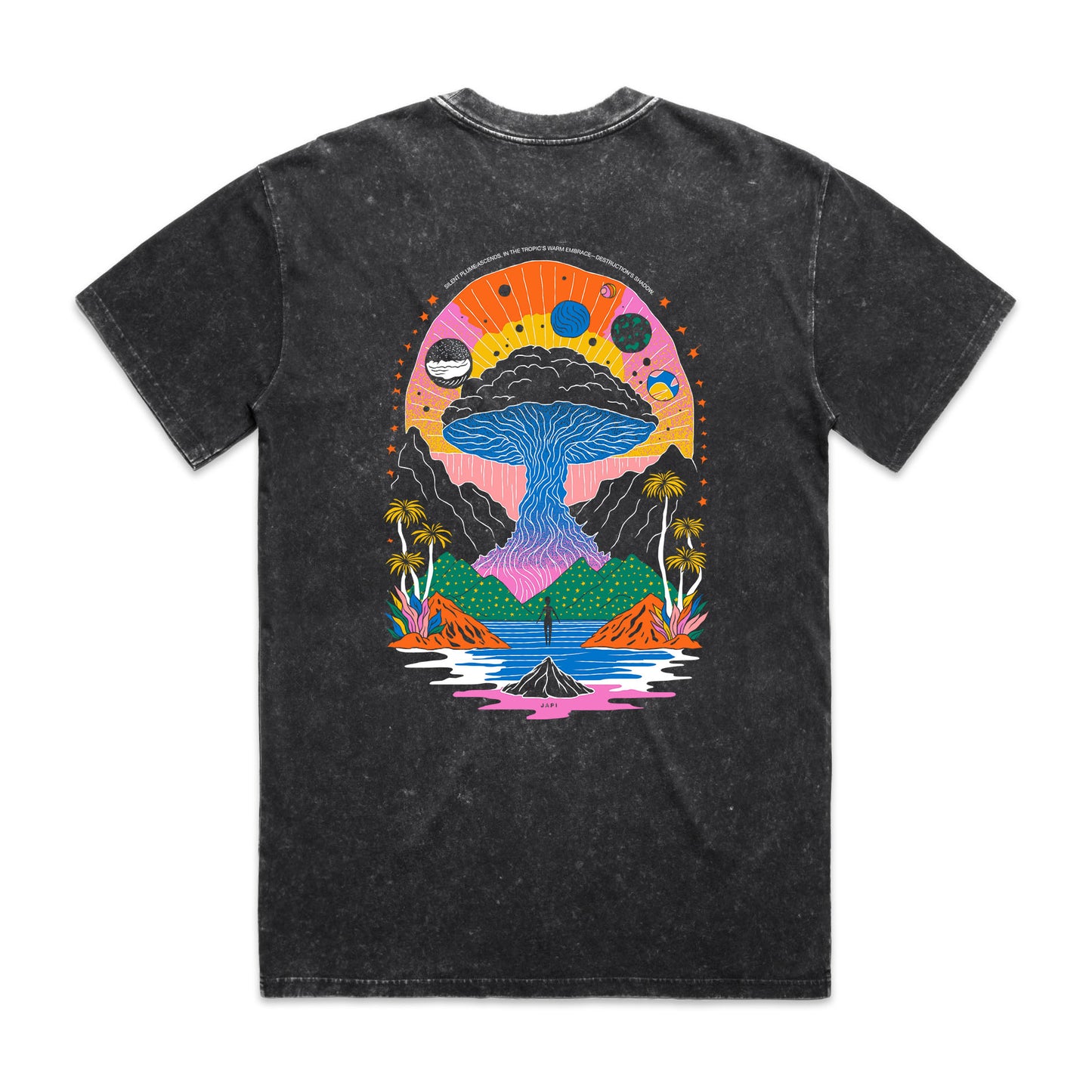 The Only Road Stone Washed Over Size T-Shirt