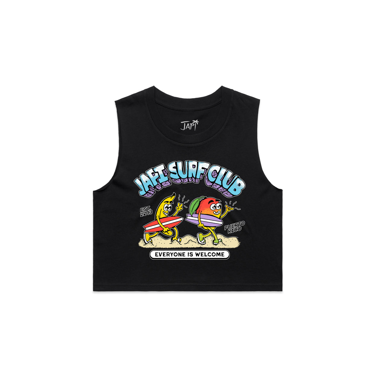 Surf Club Sleeveless Crop Top