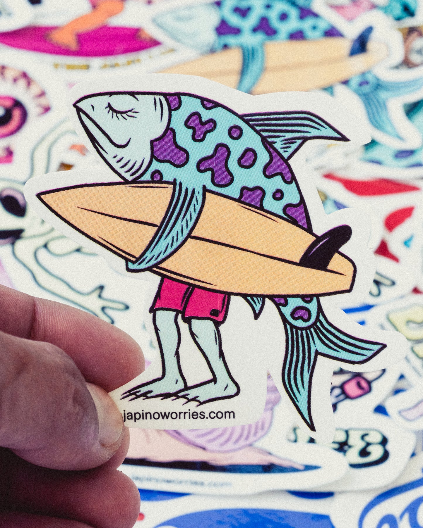 Japi Travels Fish Sticker / Japi Creatures
